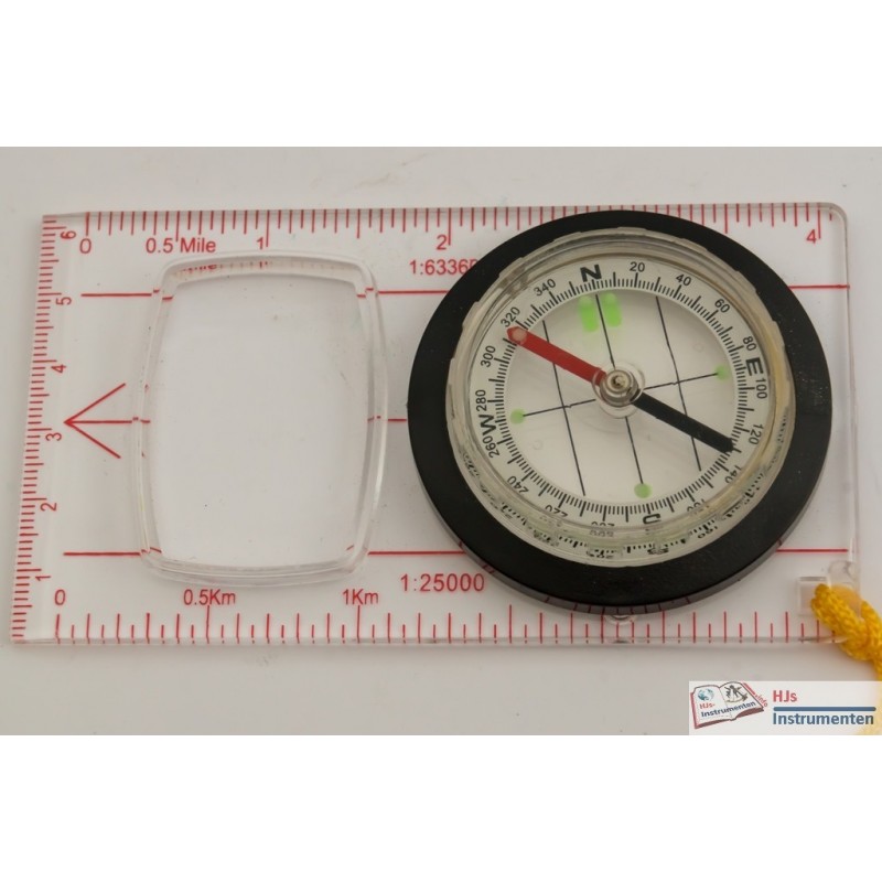 Plastic hiking compass