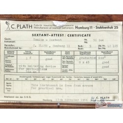 C.Plath 400g geodetic nonius sextant C. Plath Quintant