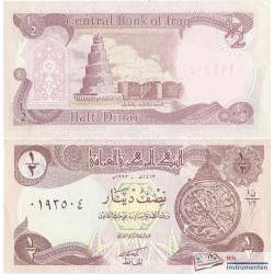 Iraq 1/2 dinar note