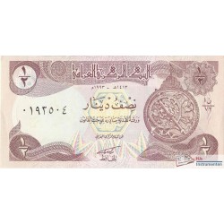 Iraq 1/2 dinar note