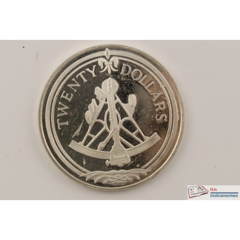 Virgin Islands 20 dollar sextant coin