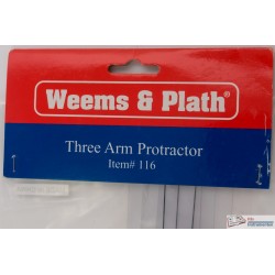 Weems and Plath 116 plastic three arm protractor Weems and Plath Station pointer