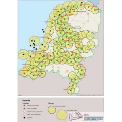 The original Rijkswaterstaat RTK network using individual base stations as planned in 2000.