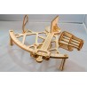 Dreipunkt wooden sextant model