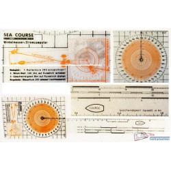 Sea course protractor