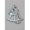 Pewter sextant model