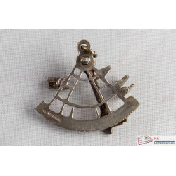 Silver sextant pendant