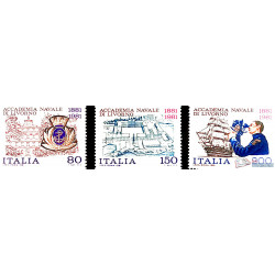 100 yr Academia Navale di Livornio stamps